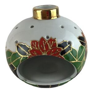 House of Lloyd Christmas Around The World Poinsettia Aglow Votive Candle Holder